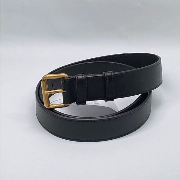 Gucci Belt With Square Buckle Black size 34 - Picture 2 of 11